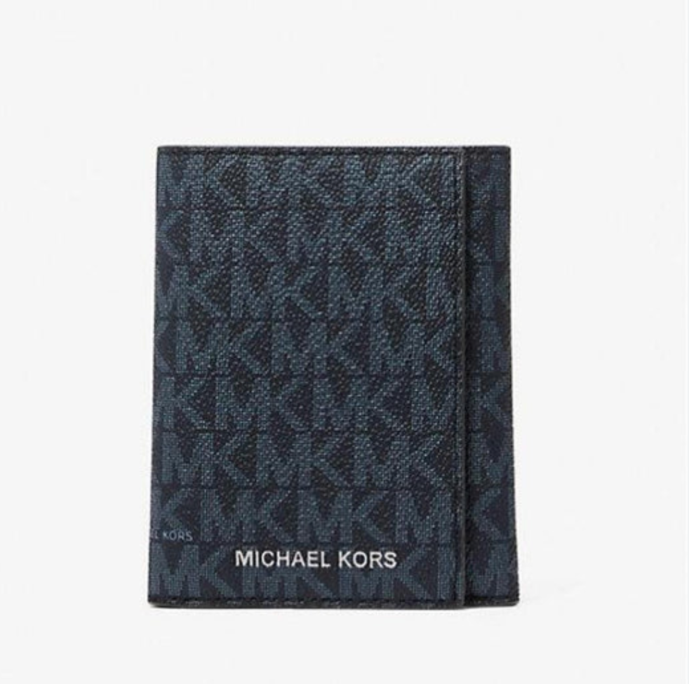 Michael Kors Cooper Wallet Tri Fold Admiral Paleblue