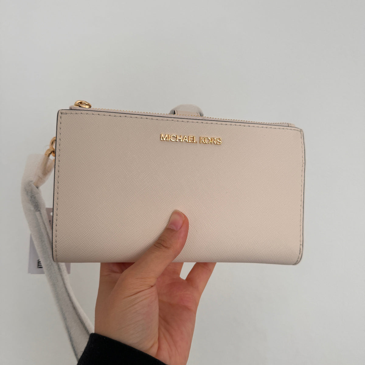 Michael Kors Double Zip Lt Cream mit Handyfach