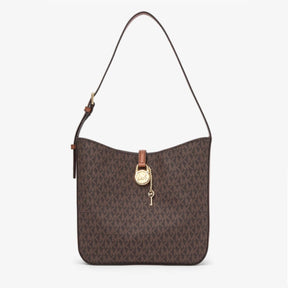 Michael Kors Lyra Bucket Small Shoulder Brown