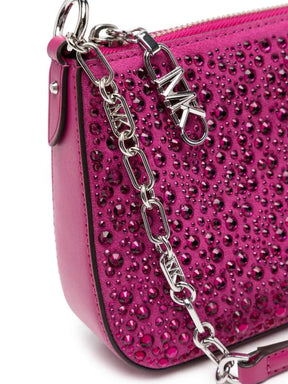 Michael Kors Empire Deep Fuchsia Pouchette Leder