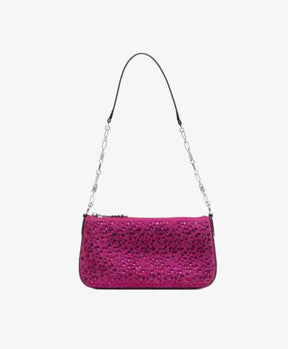 Michael Kors Empire Deep Fuchsia Pouchette Leder