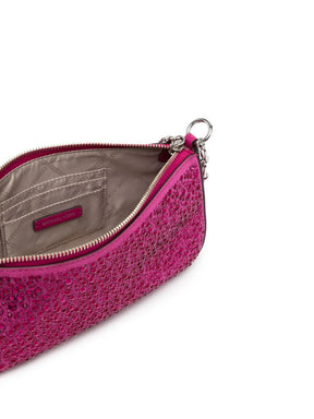 Michael Kors Empire Deep Fuchsia Pouchette Leder