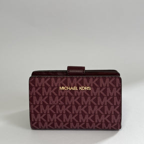 Michael Kors Geldbeutel Jet Set Travel Oxblood